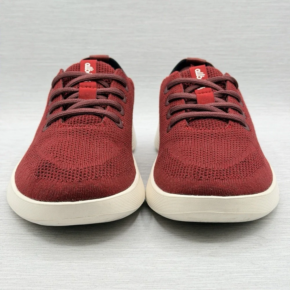 Allbirds Tree Runners Men's 8 Sneakers Red TRG8 Merino Wool Burgundy
